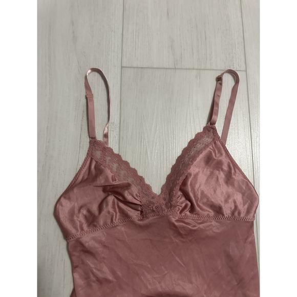 Vintage ILGWU Nylon Teddy Sz 32 - Mauve Pink - Sheer - Picture 2 of 7